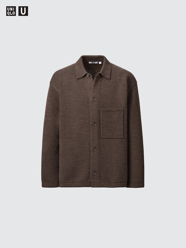 KNITTED OVER SHIRT JACKET