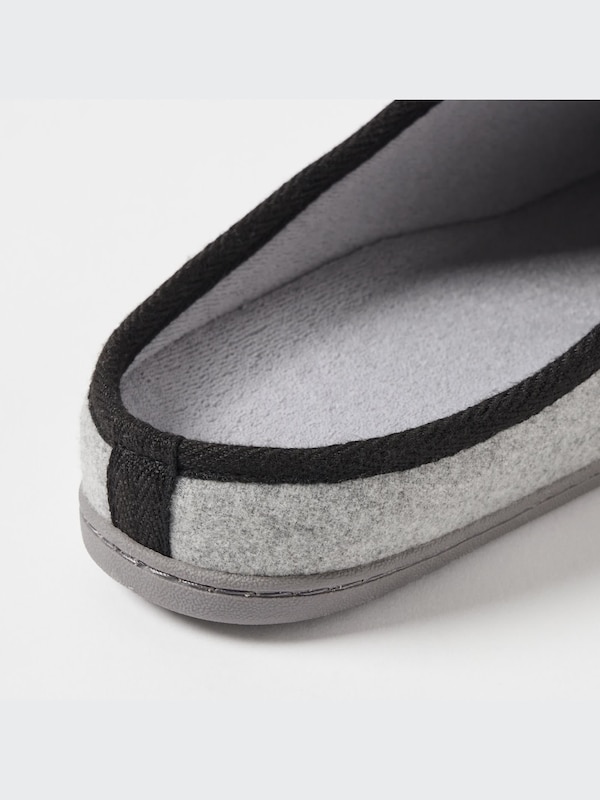 Slippers (Wool-Like, Rubber Sole)