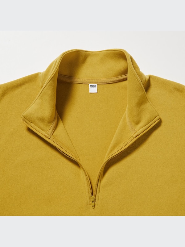Smooth Fleece Half-Zip Long-Sleeve T-Shirt
