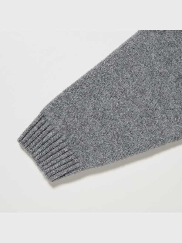 Kids Soufflé Cable Knit Mock Neck Jumper