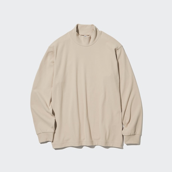 Smooth Fleece Mock Neck Long-Sleeve T-Shirt | UNIQLO US