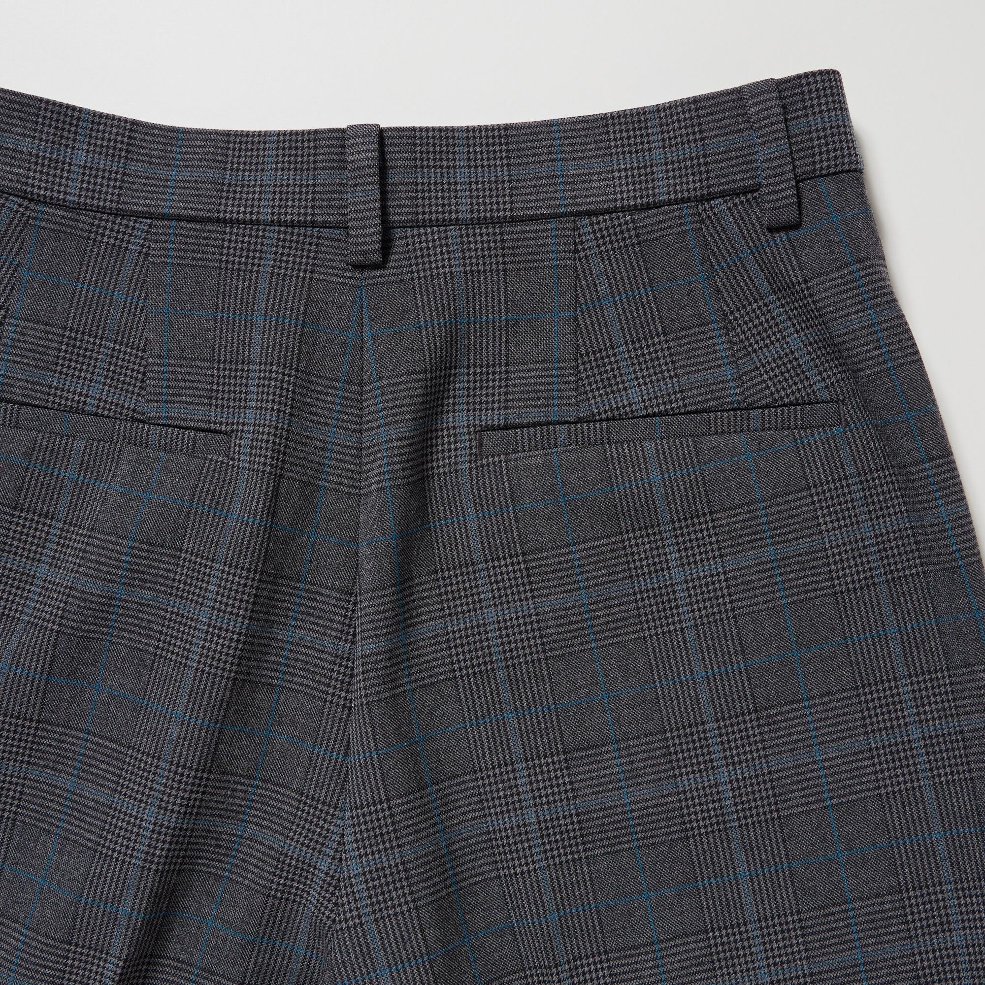 SMART ANKLE PANTS (GLEN CHECK)