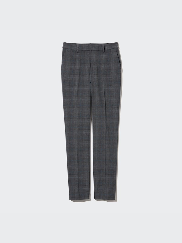 Smart Ankle Pants (2-Way Stretch Glen Check, Tall)