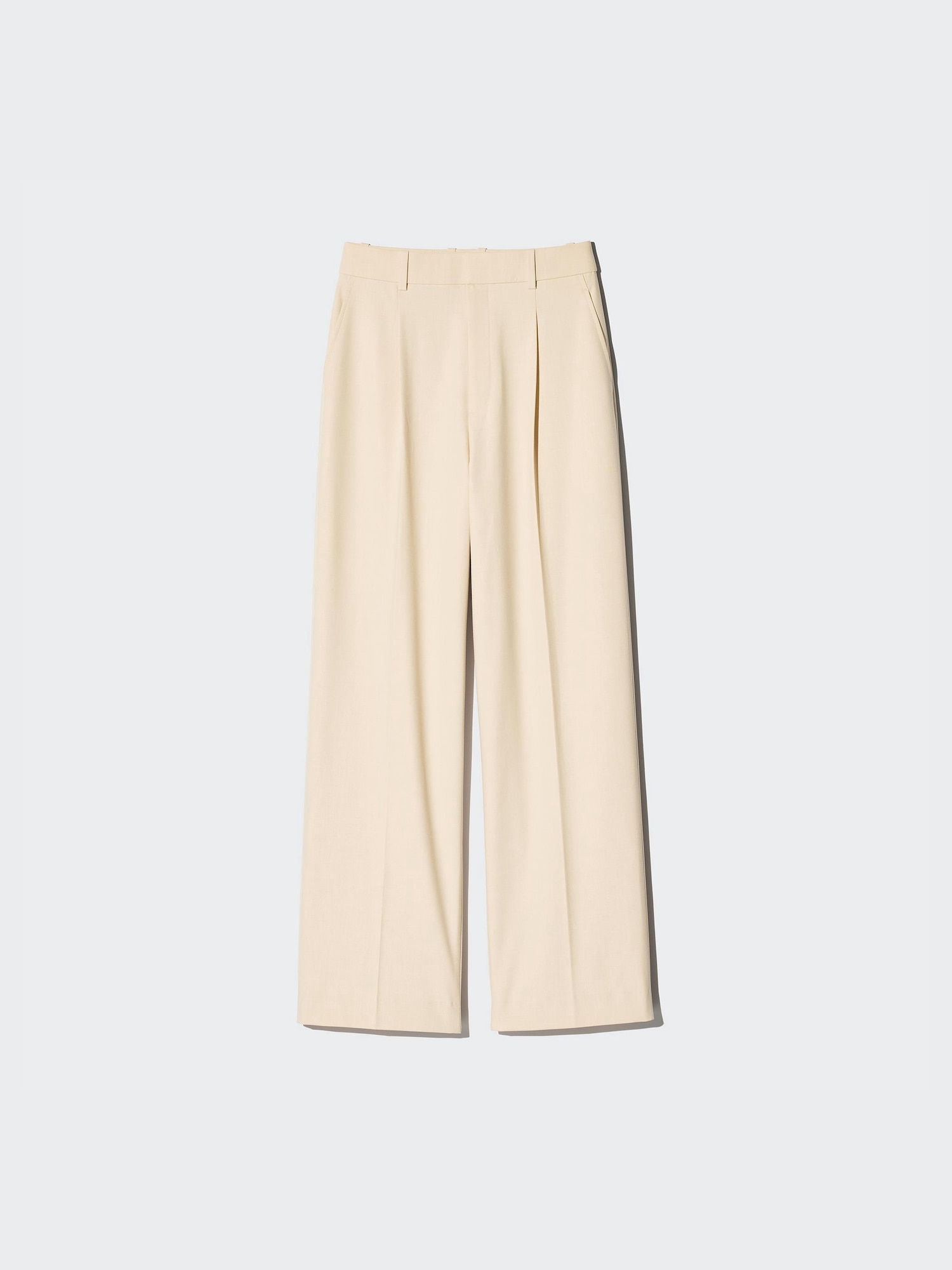 Women's Pleated Wide Trousers (Long) | UNIQLO UK