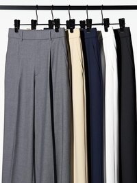 Wide-Fit Pleated Pants (Tall)