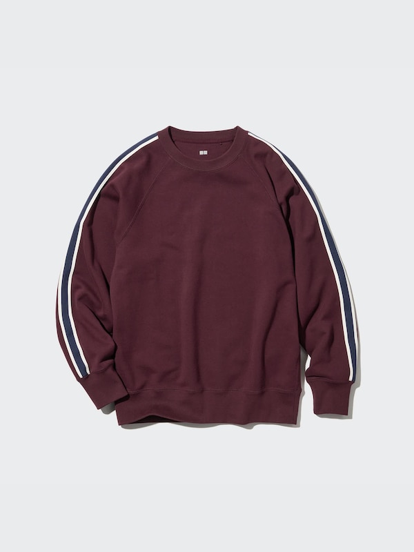 Side-Stripe Long-Sleeve Sweatshirt