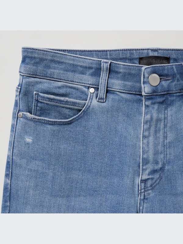 Ultra Stretch Distressed Jeans (Mid-Rise)