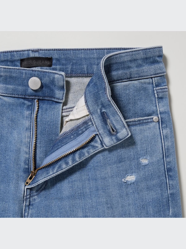 Ultra Stretch Distressed Jeans (Mid-Rise)