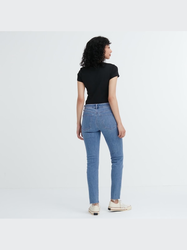Ultra Stretch Distressed Jeans (Mid-Rise)