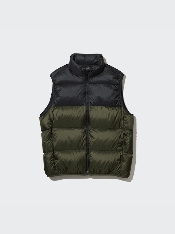 Ultra Light Down Vest (Wide Quilt) (Color Block)