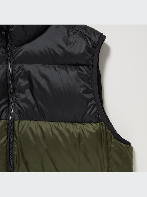 Ultra Light Down Vest (Wide Quilt) (Color Block)