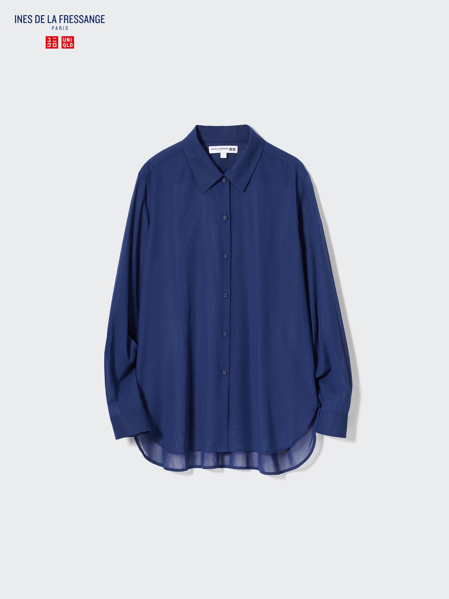 WOMEN'S INES DE LA FRESSANGE COTTON SHEER LONG SLEEVE SHIRT