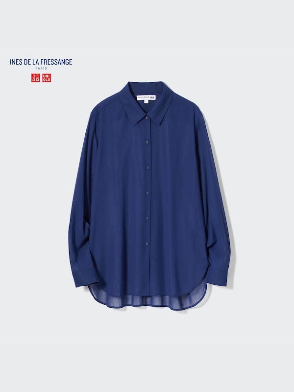 Cotton Sheer Long-Sleeve Shirt
