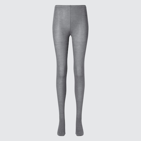 HEATTECH KNITTED TIGHTS (RIBBED)