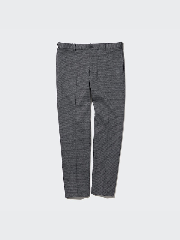 Smart Ankle Trousers (Check, Long)