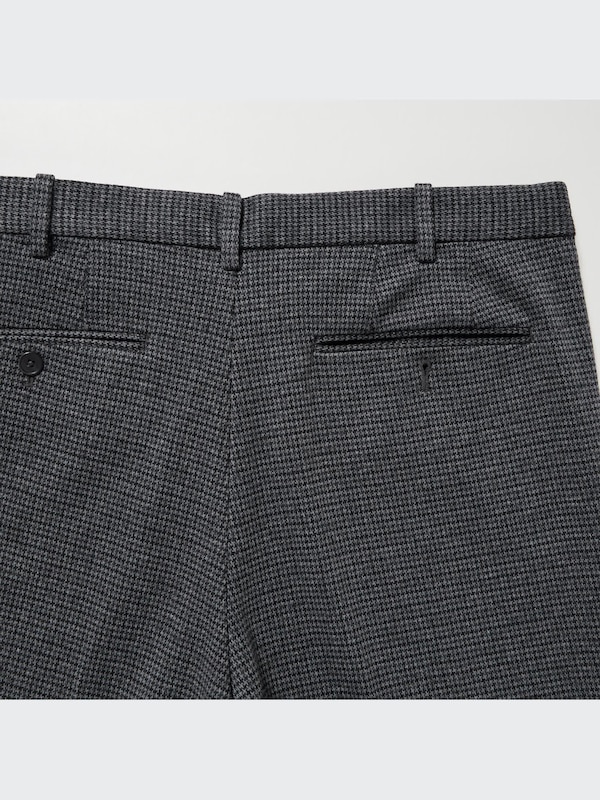 Smart Ankle Trousers (Check, Long)