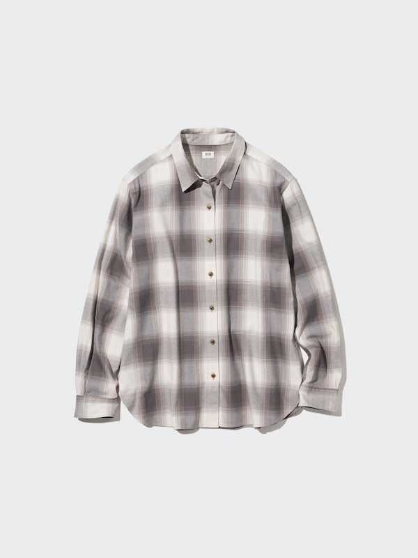 Soft Brushed Checked Long-Sleeve Shirt