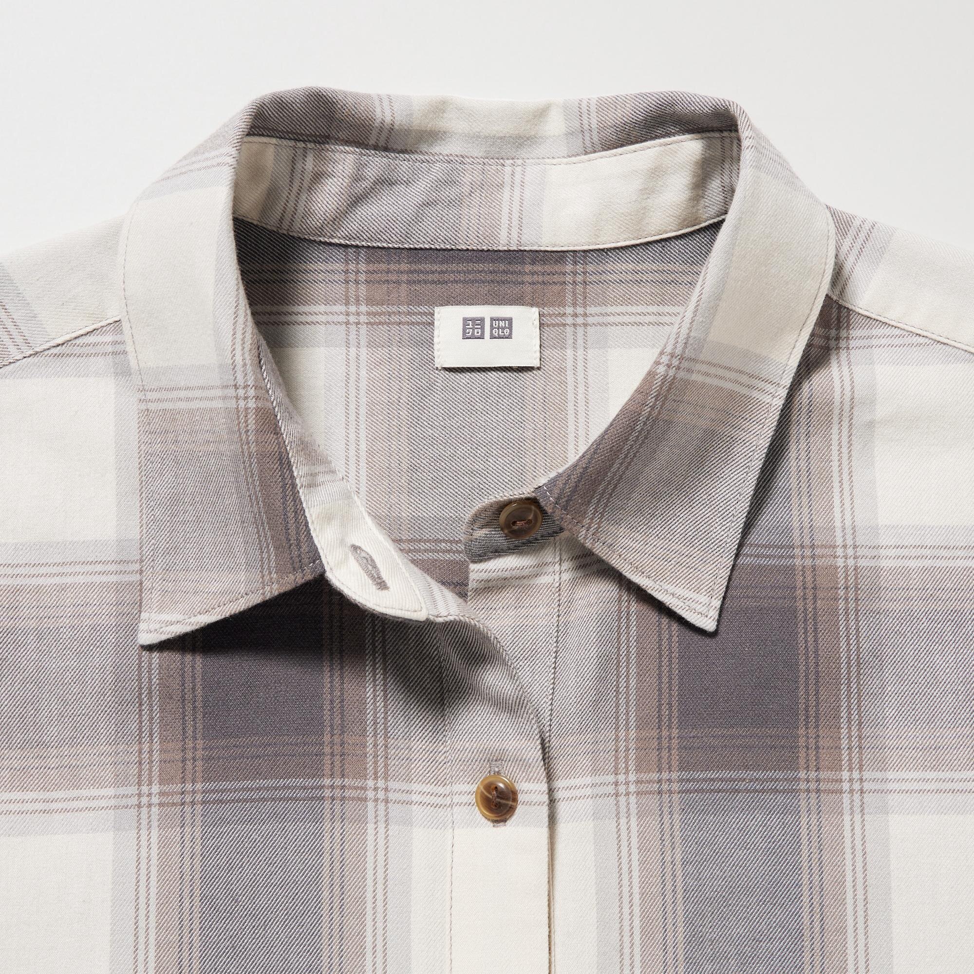 Soft Brushed Checked Long-Sleeve Shirt | UNIQLO US