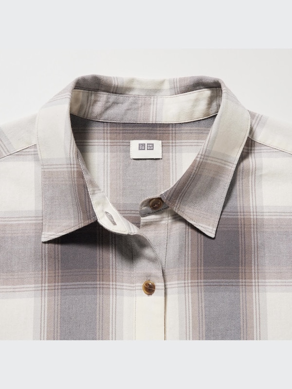 Soft Brushed Checked Long-Sleeve Shirt