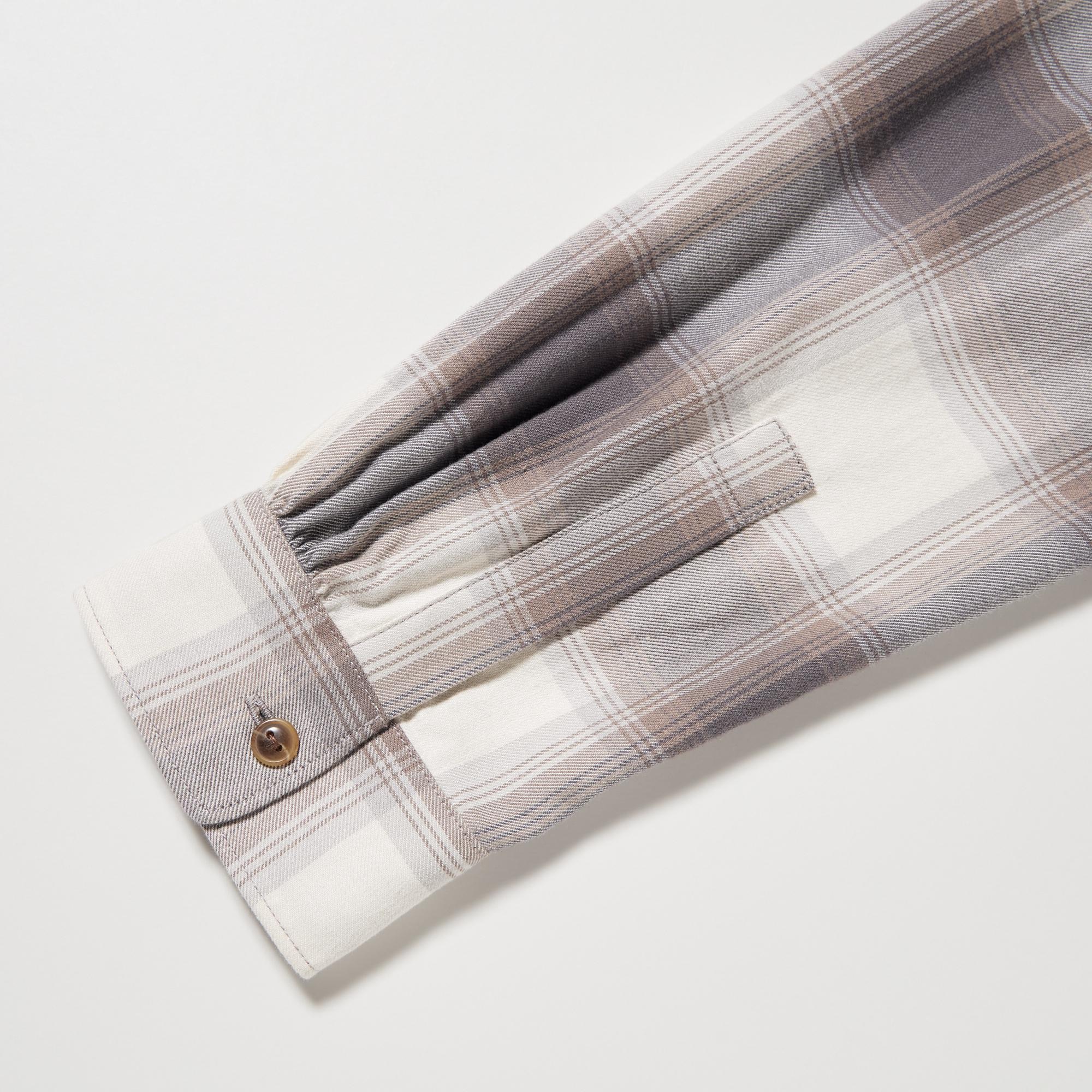 Soft Brushed Checked Long-Sleeve Shirt | UNIQLO US