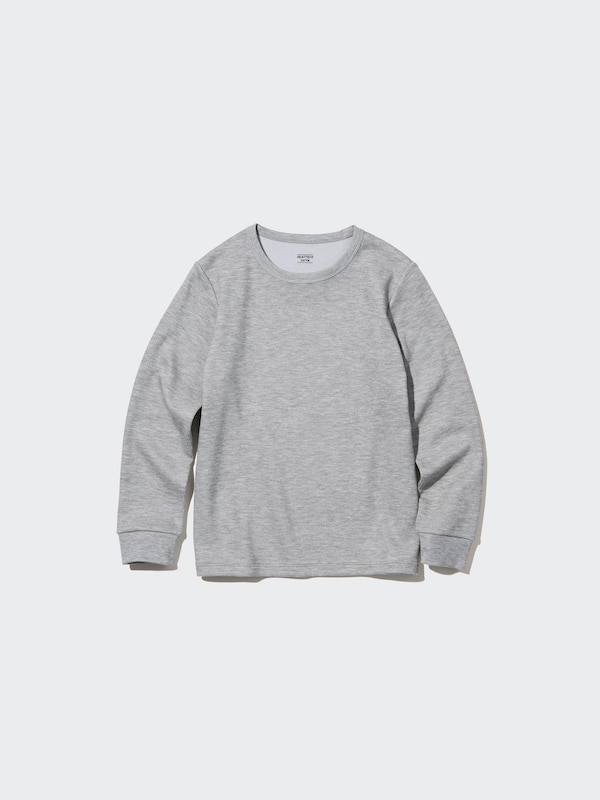 T-SHIRT HEATTECH EN COTON GAUFRÉ COL ROND (EXTRA-CHAUD)