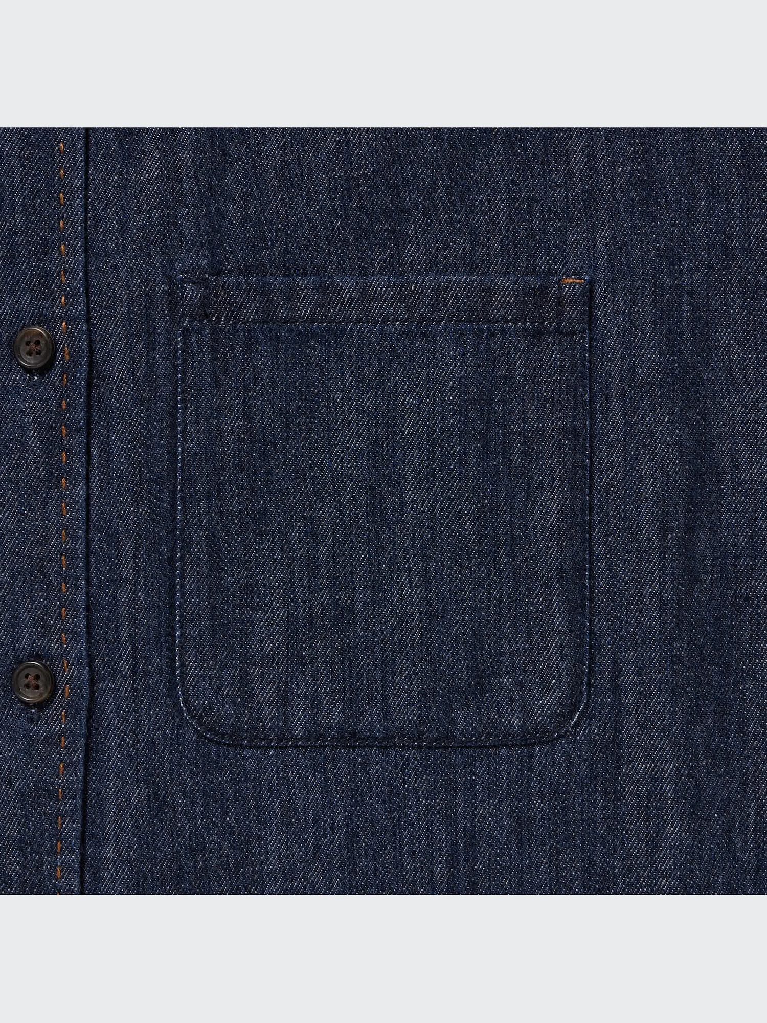 Denim Long-Sleeve Shirt - thumbnail 4