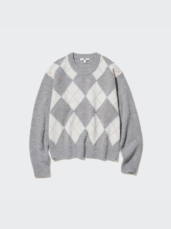 Premium Lambswool Long-Sleeve Crew Neck Sweater