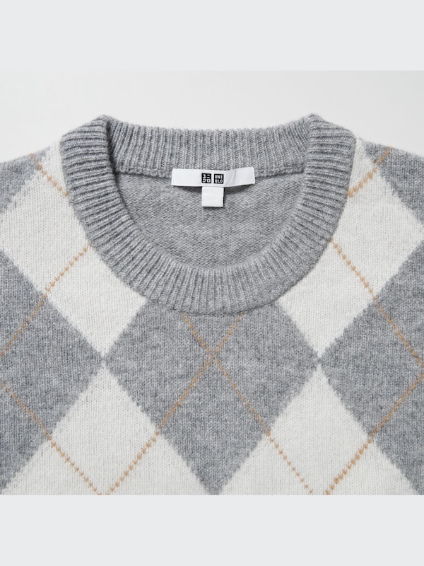 Premium Lambswool Long-Sleeve Crew Neck Sweater