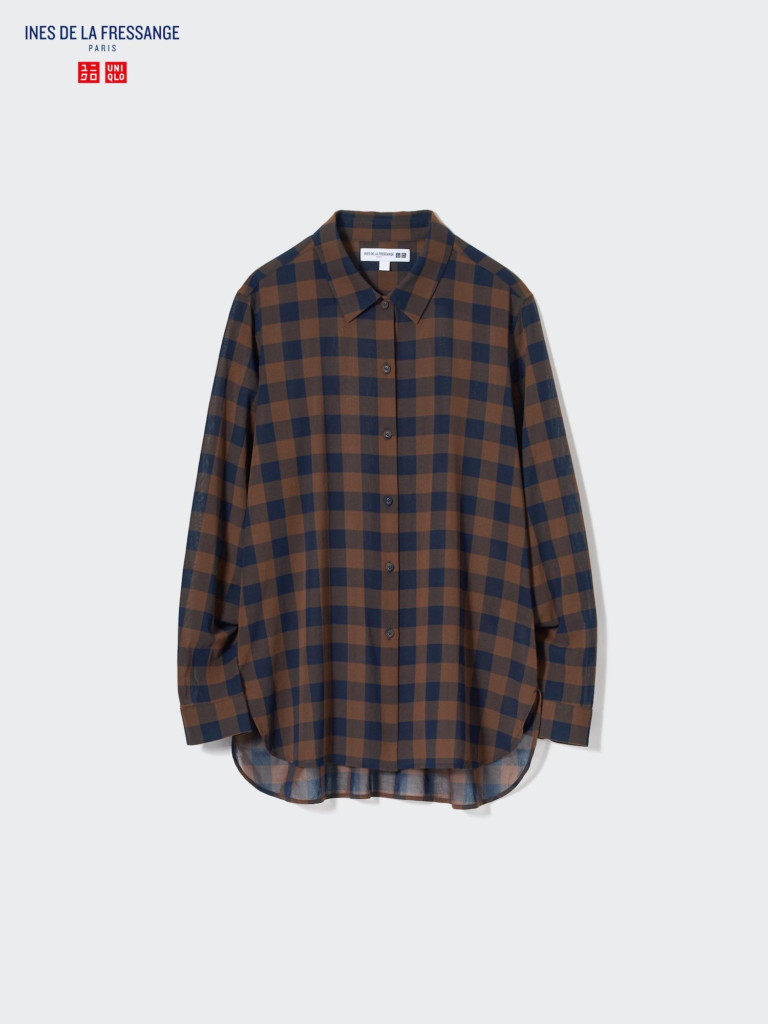 Cotton Sheer Checked Long-Sleeve Shirt | UNIQLO US