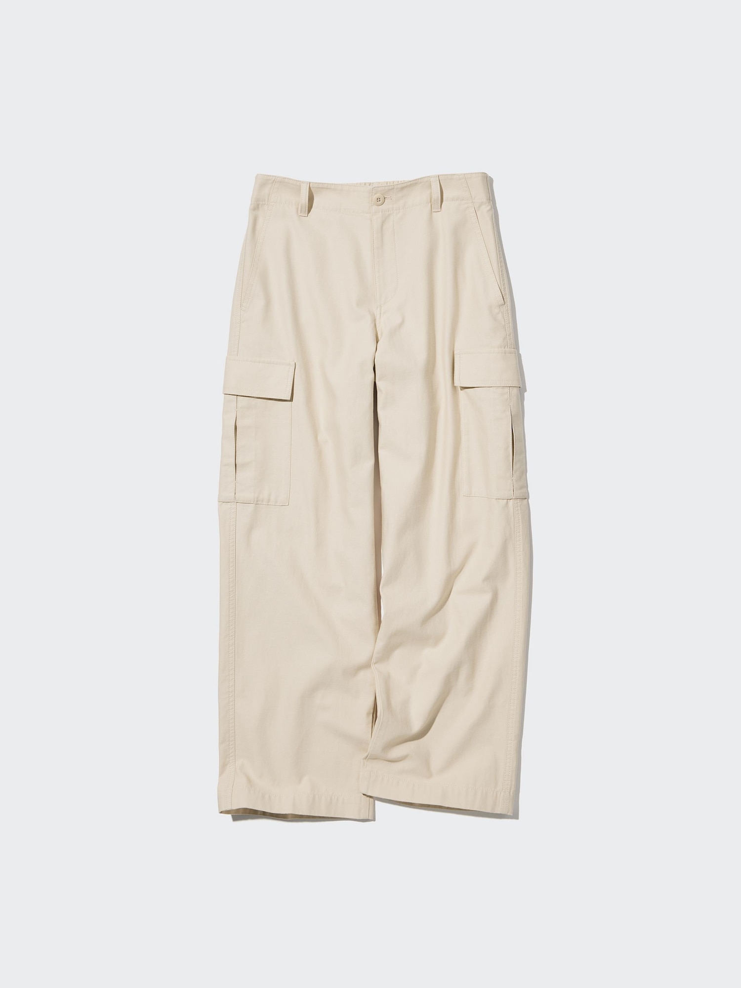 Women's Wide Straight Cargo Trousers (Long) | UNIQLO FR