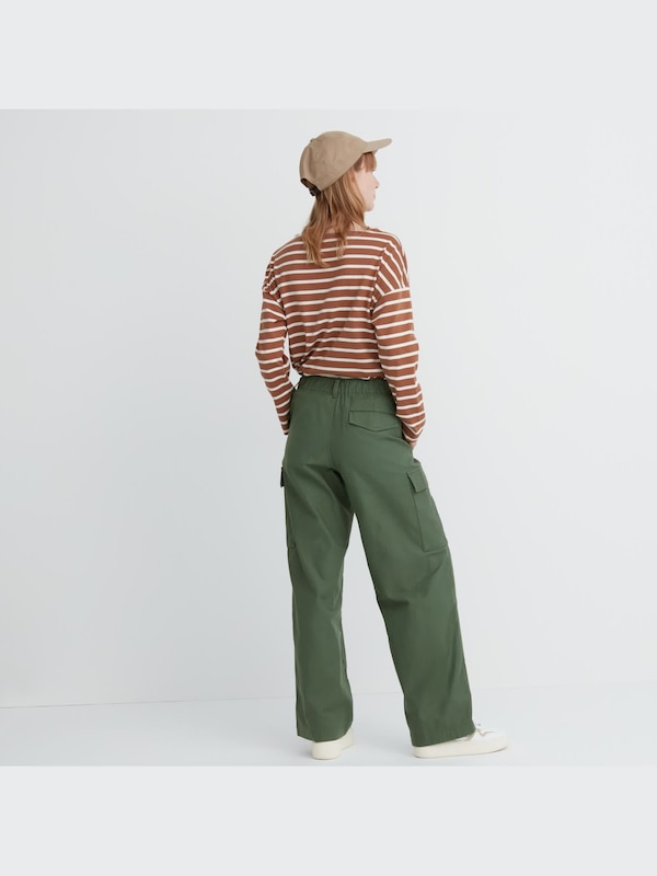 Gerade Cargohose (Wide Fit, lang)