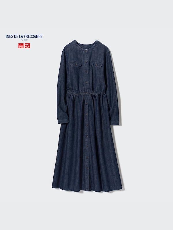 Denim Long-Sleeve Dress
