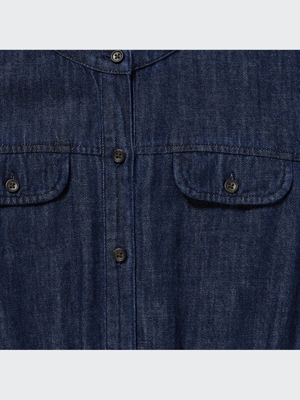 Denim Long-Sleeve Dress