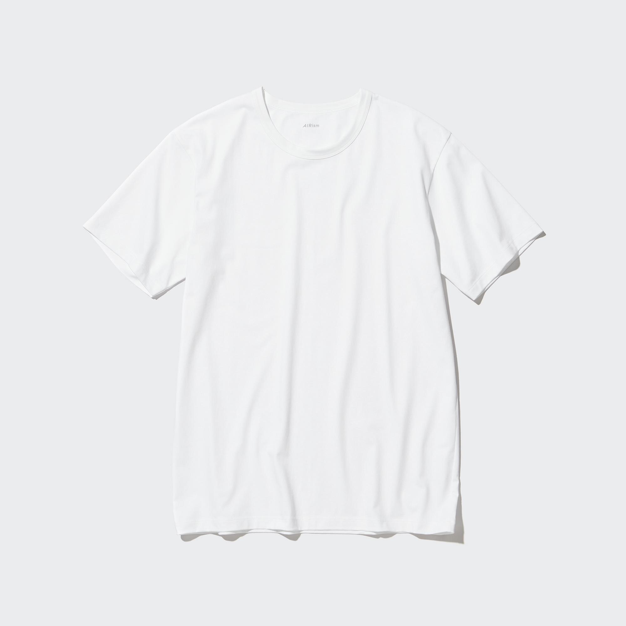 AIRism Cotton Crew Neck Short Sleeved T-Shirt | UNIQLO GB