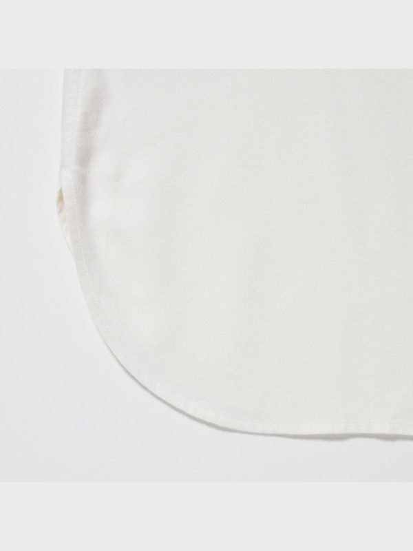 Soft Brushed Stand Collar Long-Sleeve Shirt
