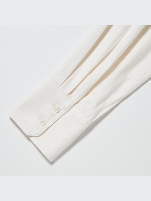 Soft Brushed Stand Collar Long-Sleeve Shirt