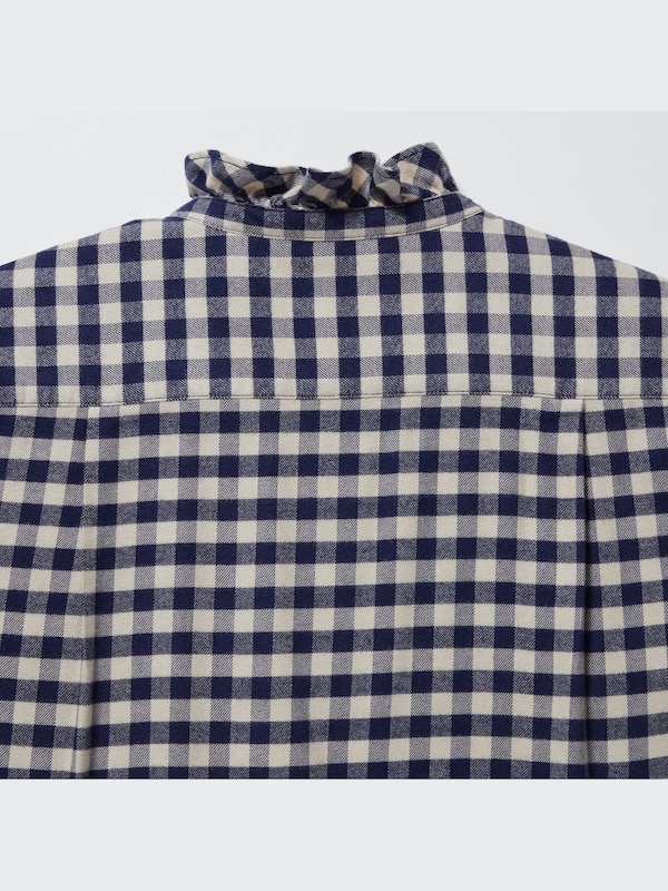 Soft Brushed Stand Collar Long-Sleeve Shirt
