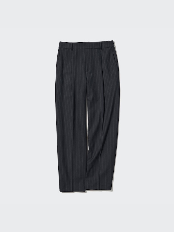 HEATTECH Pleated Tapered Pants (Stripe)