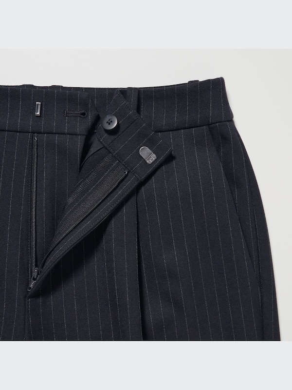 HEATTECH Pleated Tapered Pants (Stripe)