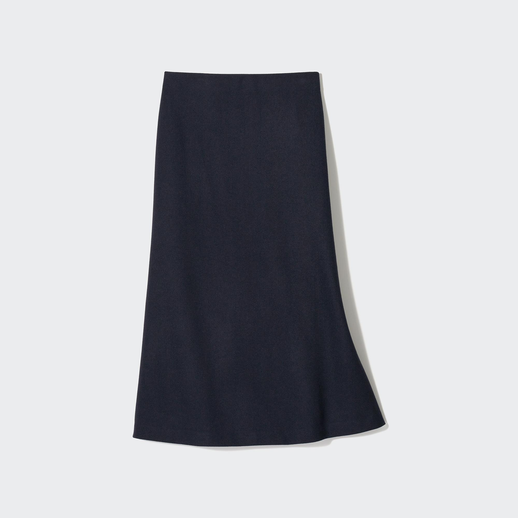 Black jersey shop flare skirt