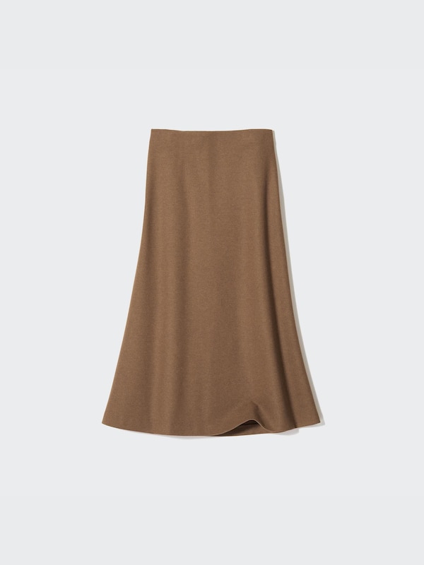 Brushed Jersey Flared Skirt