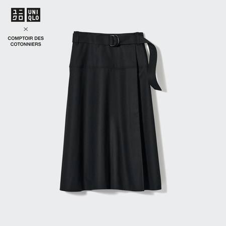 Comptoir des Cotonniers Belted Wrap Skirt
