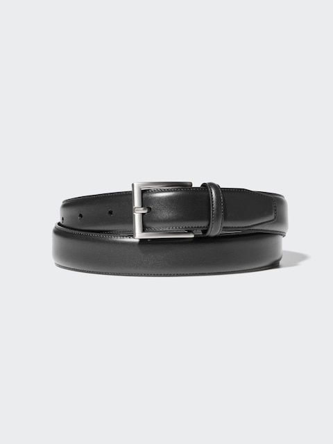 Uniqlo Italian Leather Stitched Belt