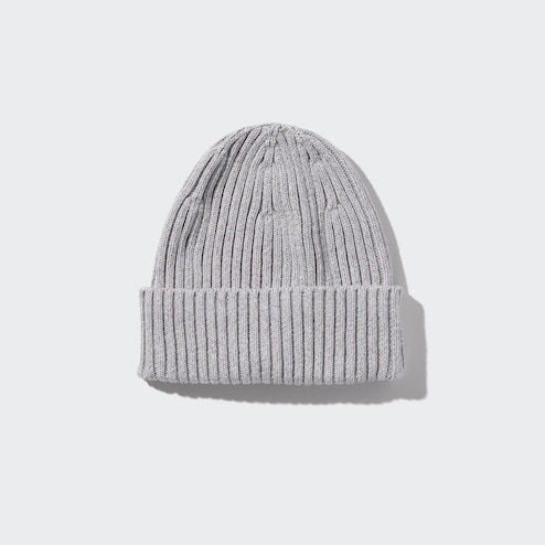 Relaxed Ribbed Cotton Toque Taupe - Province of Canada - Made in