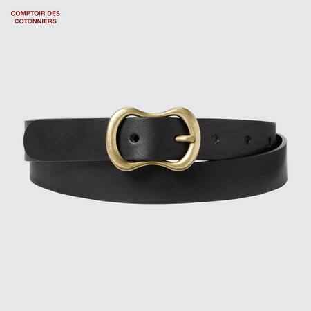 Comptoir des Cotonniers Leather Detailed Buckle Thin Belt