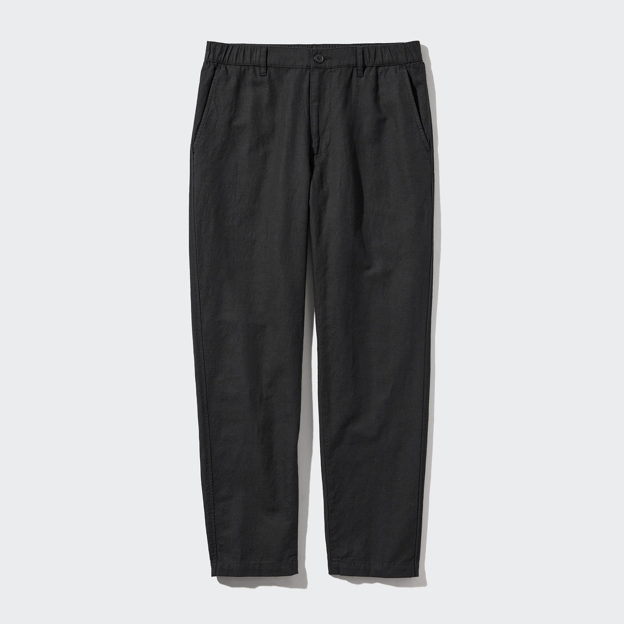 LINEN BLEND RELAXED PANTS