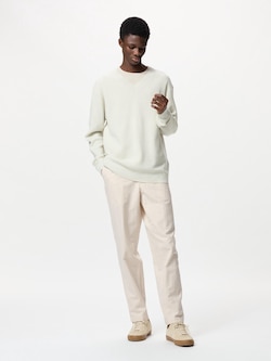 LINEN BLEND RELAXED PANTS