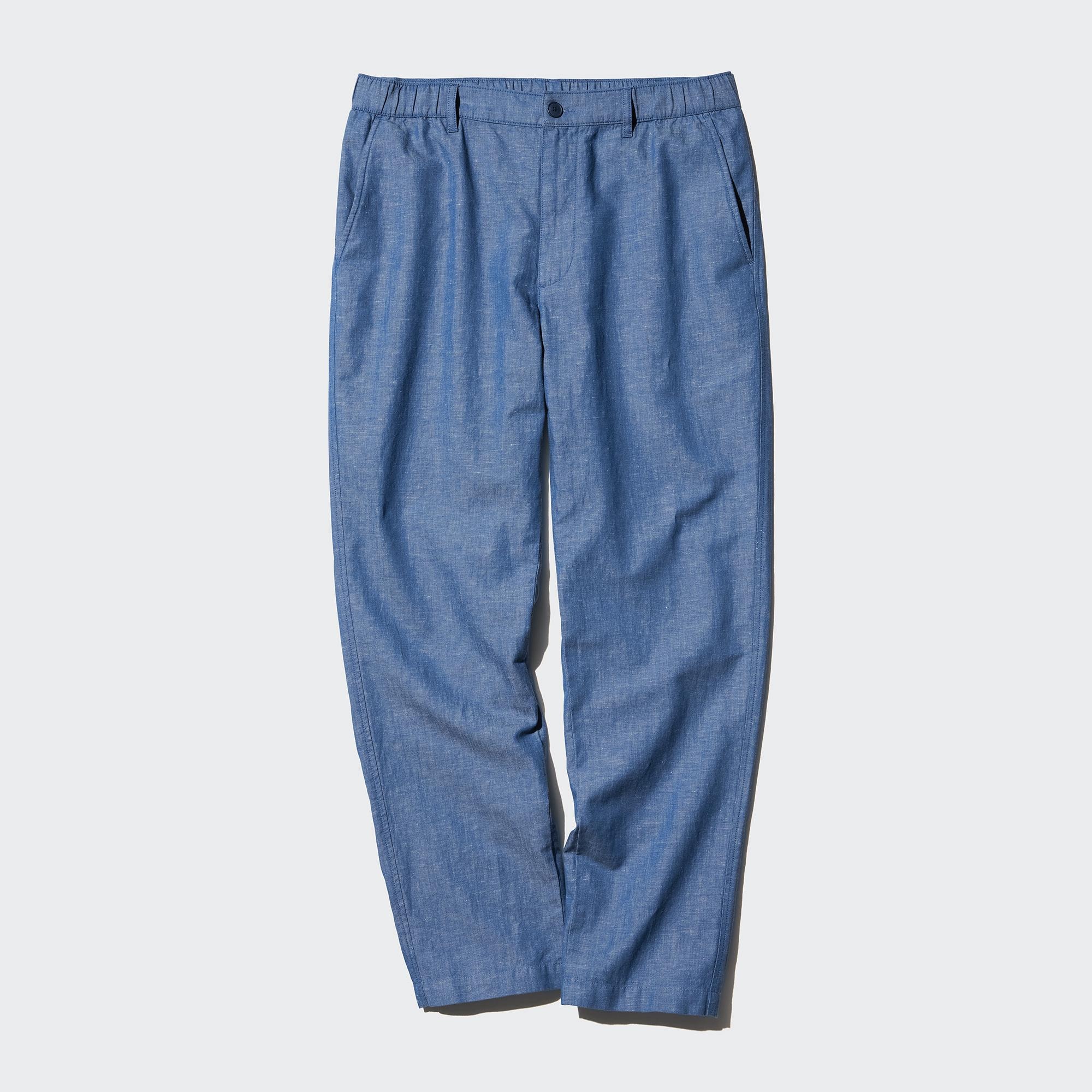 LINEN BLEND RELAXED PANTS