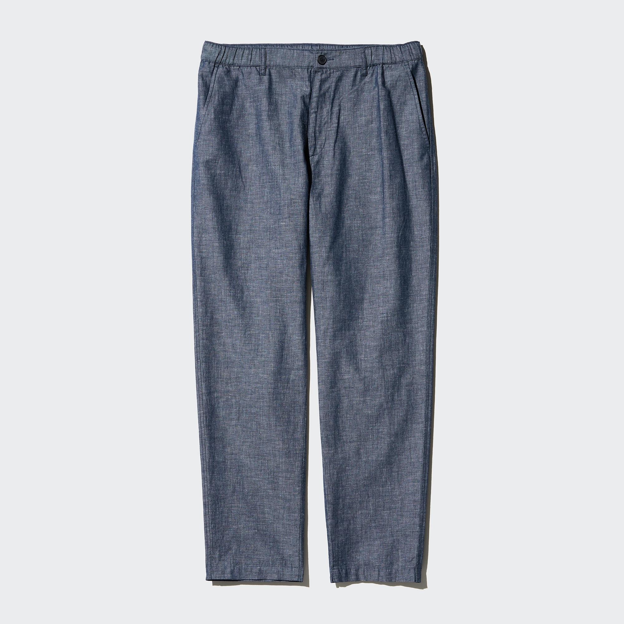 LINEN BLEND RELAXED PANTS