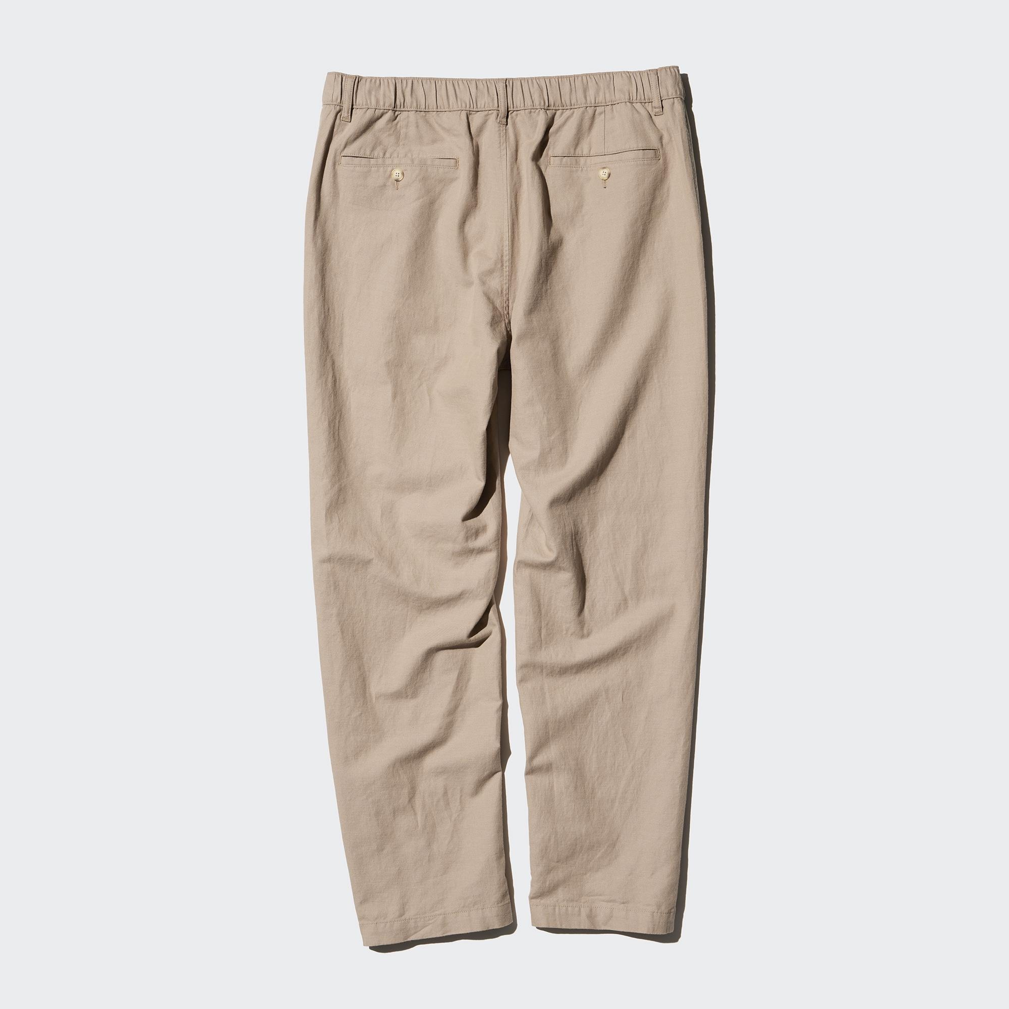 Linen-Blend Relaxed Pants